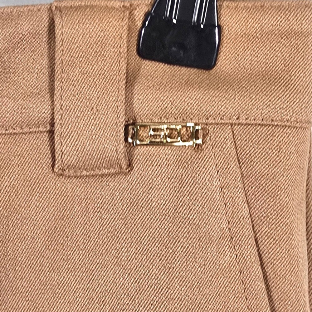 St. John Sport Dress Pants Women 6 Camel Wide Leg High Rise Pleated Trousers Vtg - Picture 3 of 7
